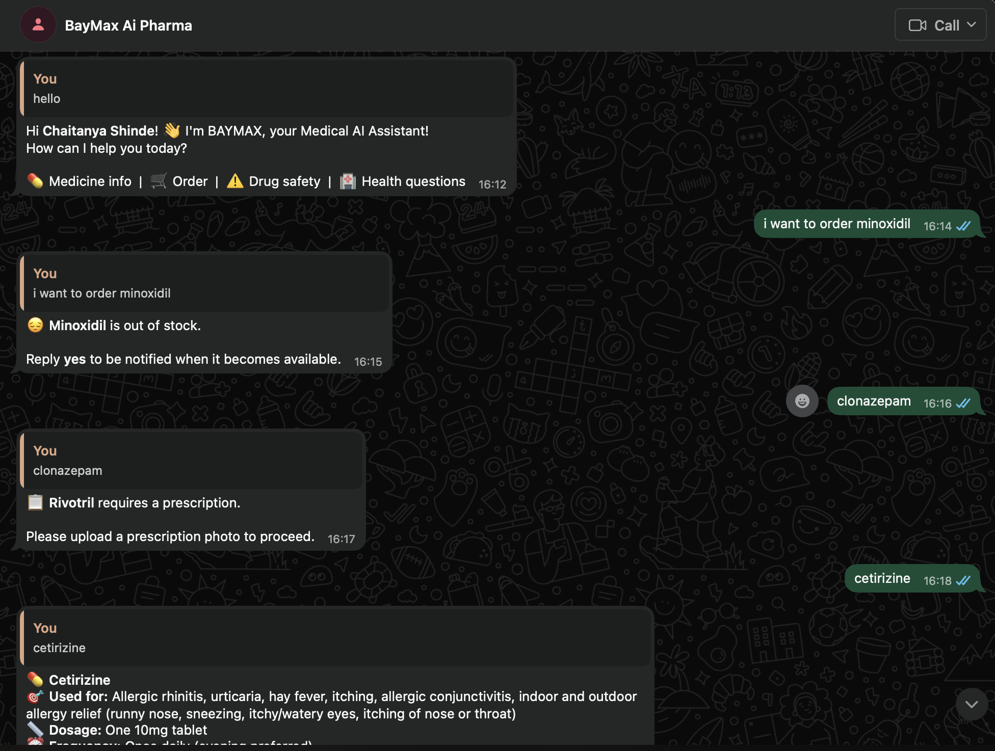 BayMax AI Healthcare Platform screenshot 1